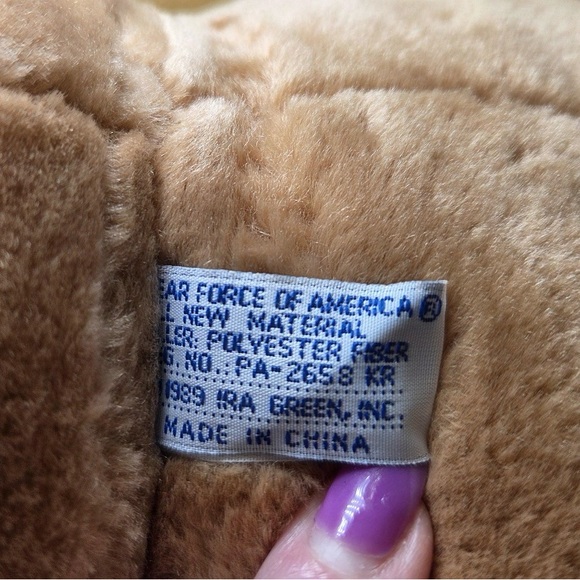 Vintage Plush Military Army Teddy Bear Camo Uniform Vintage 1989 Stuffed Animal - Picture 2 of 8